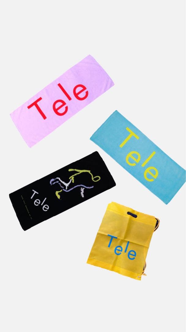 ［緊急値下げ］Tele タオル3枚セット&ショッパー袋