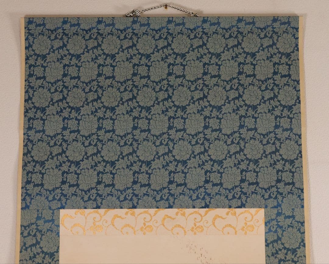 【真作】臨済宗国泰寺派管長 稲葉心田 達磨 不倒翁 画賛 紙本 掛軸 茶掛 合箱