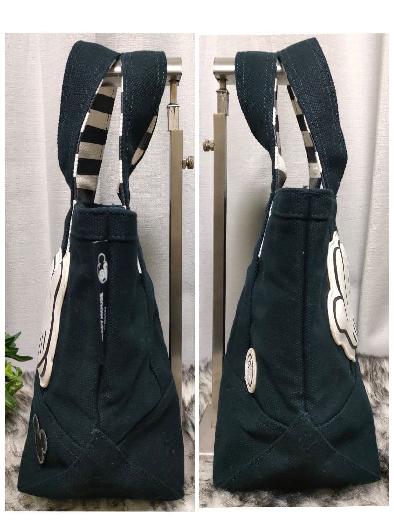 【美品】パーリーゲイツ MickeyMouseコラボ アップリケ カートバッグ紺