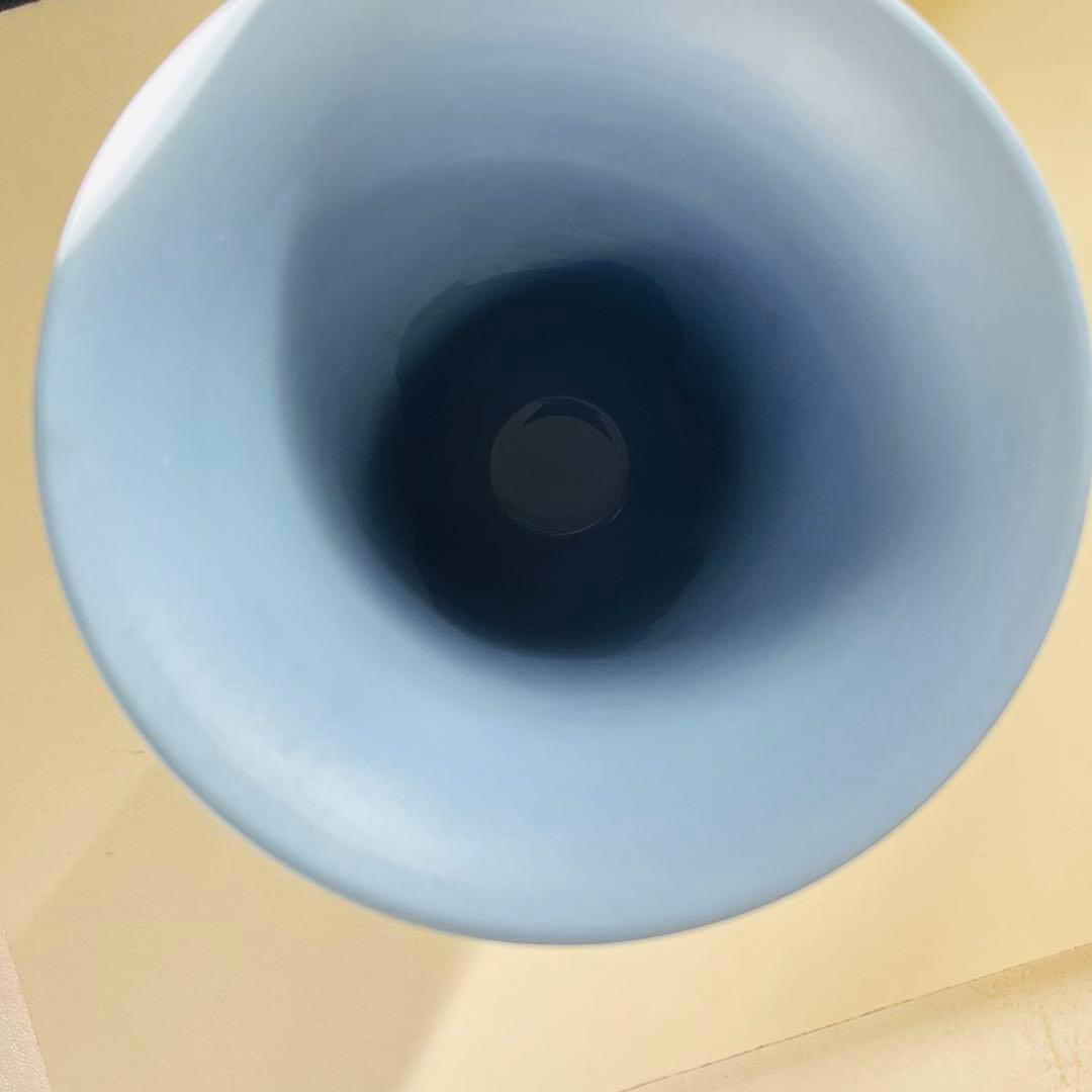 ウェッジウッド　ジャスパーウェア　花瓶　フラワーベース　ペールブルー