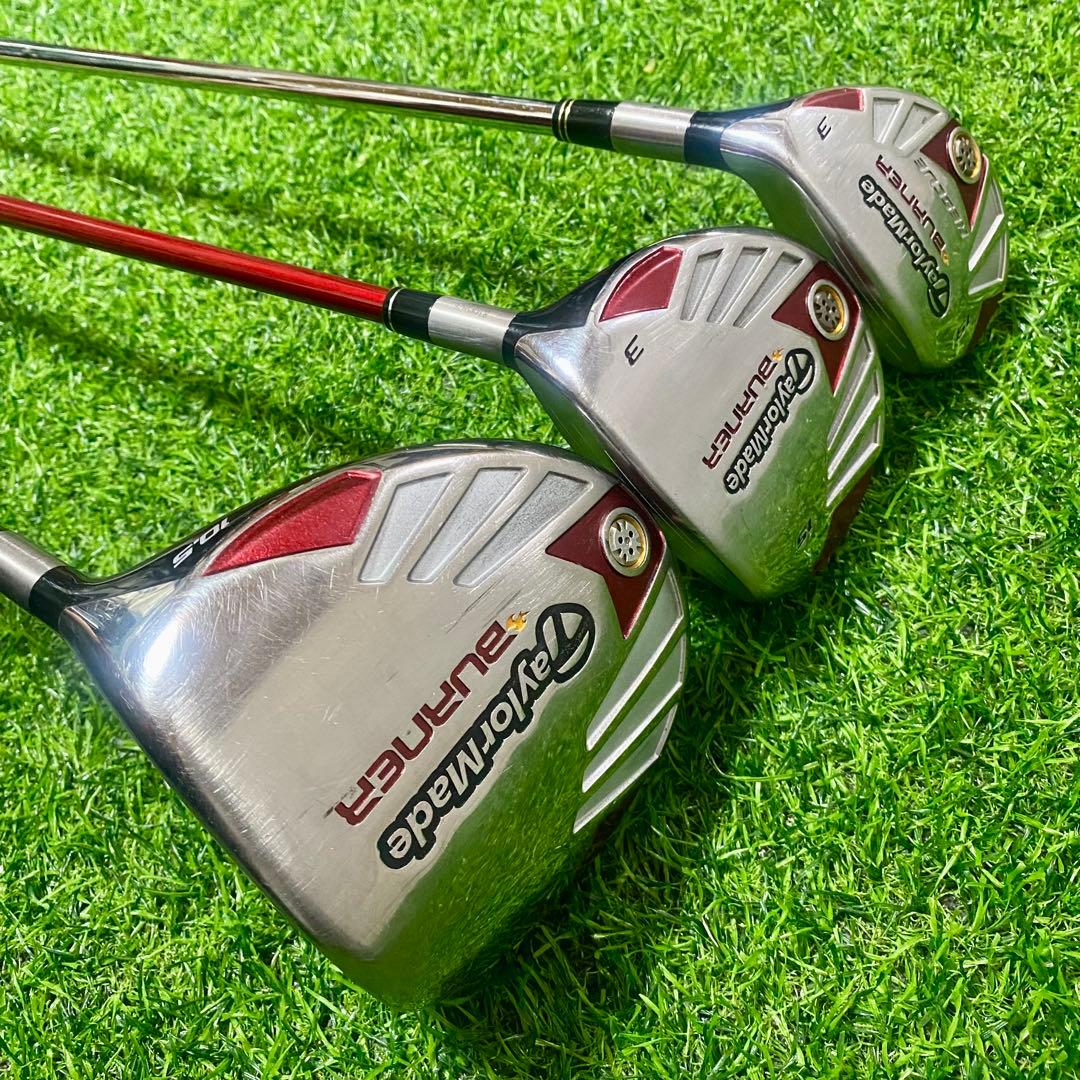 TaylorMade バーナー ゴルフセット 10本 右 R クラブ メンズ