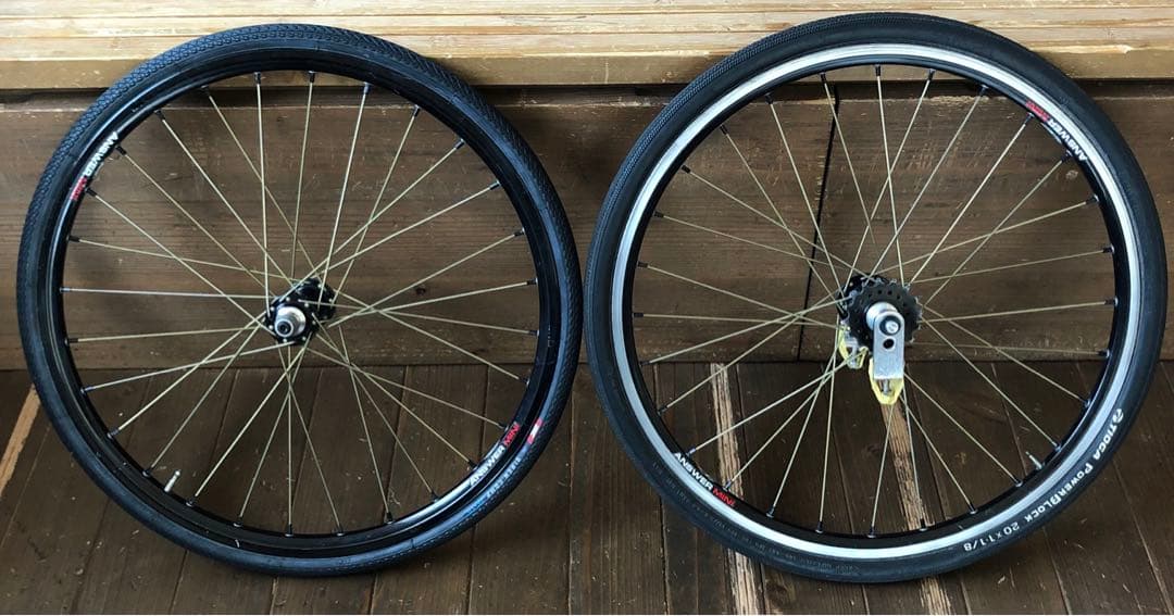 bmx レーサー　チタンホイールセット20*1-1/8