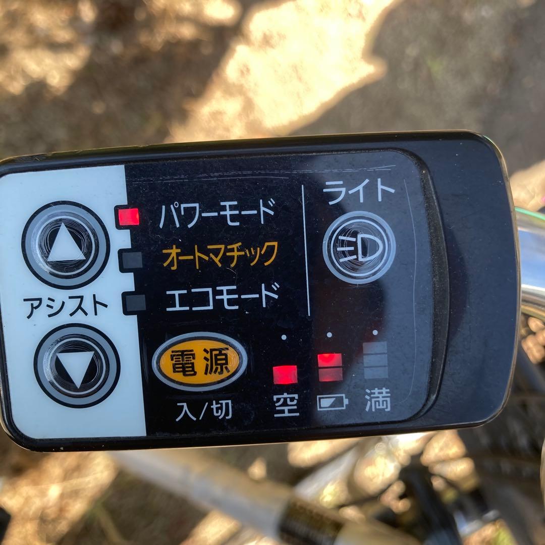 電動アシスト自転車 シルバー 前カゴ付き