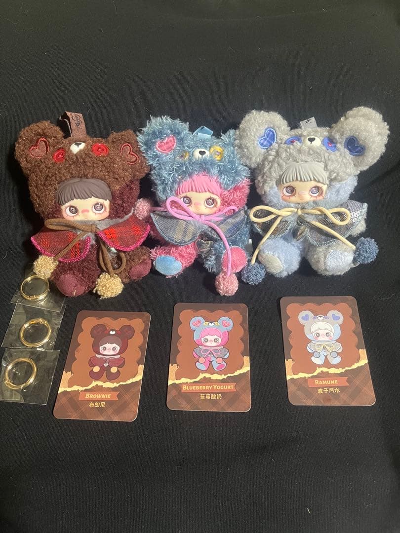 Tiny Bear Cookieシリーズ ブラウニー&ラムネ&ブルーベリーセット