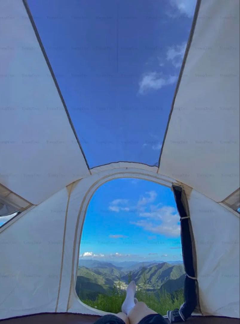 <希少>ミューズ ワンタッチ ポップアップテント E アイボリー