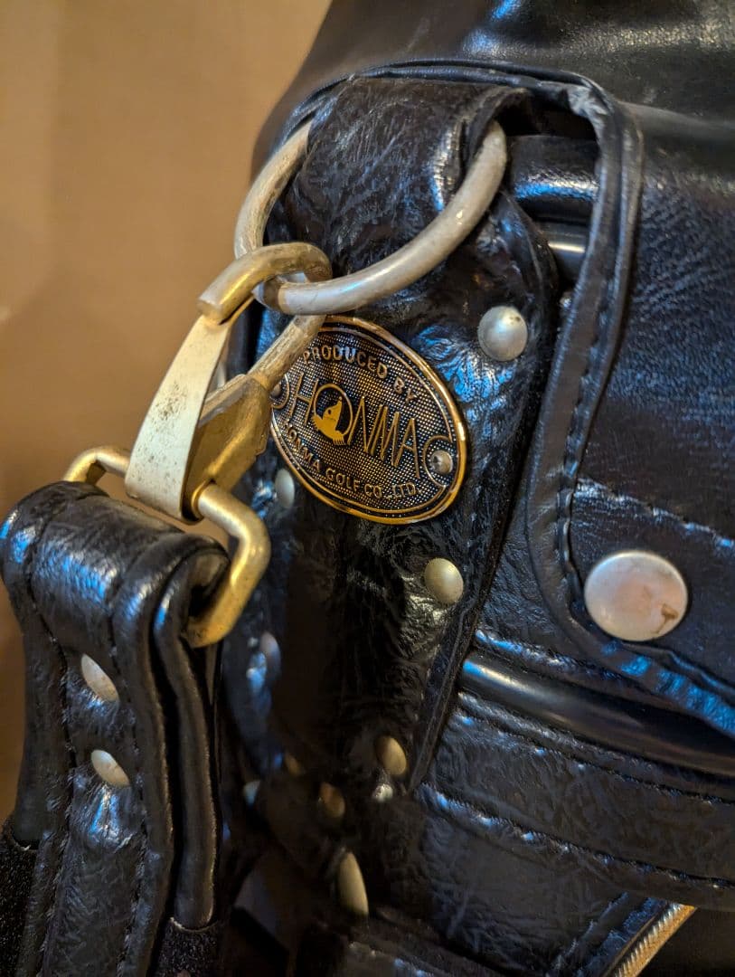 専用　ホンマゴルフ　キャディーバッグ　メンズ　革