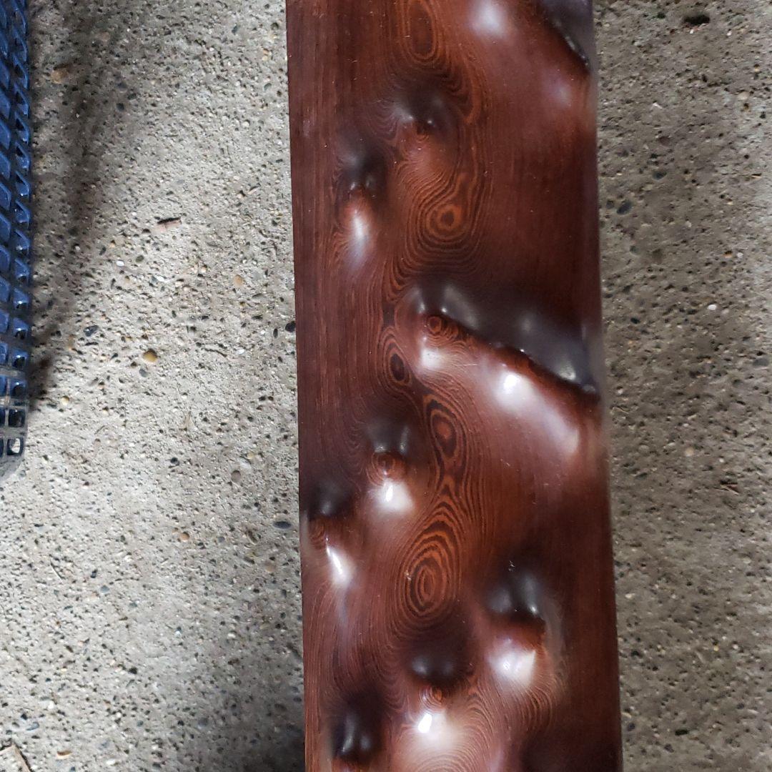 床柱　黒檀？　紫檀？　無垢　中古品