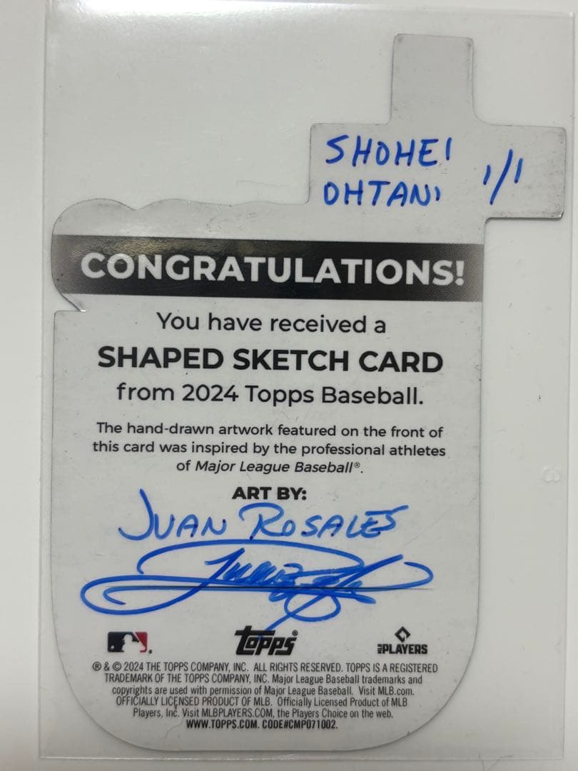 スポーツ選手 Shohei Ohtani Topps 1/1