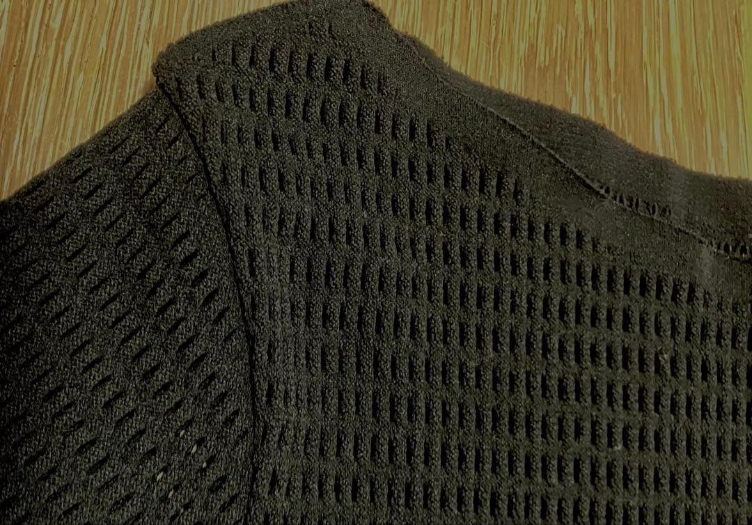 チャコット【ノーソーイングニット】フレアースリーブショートニットトップ