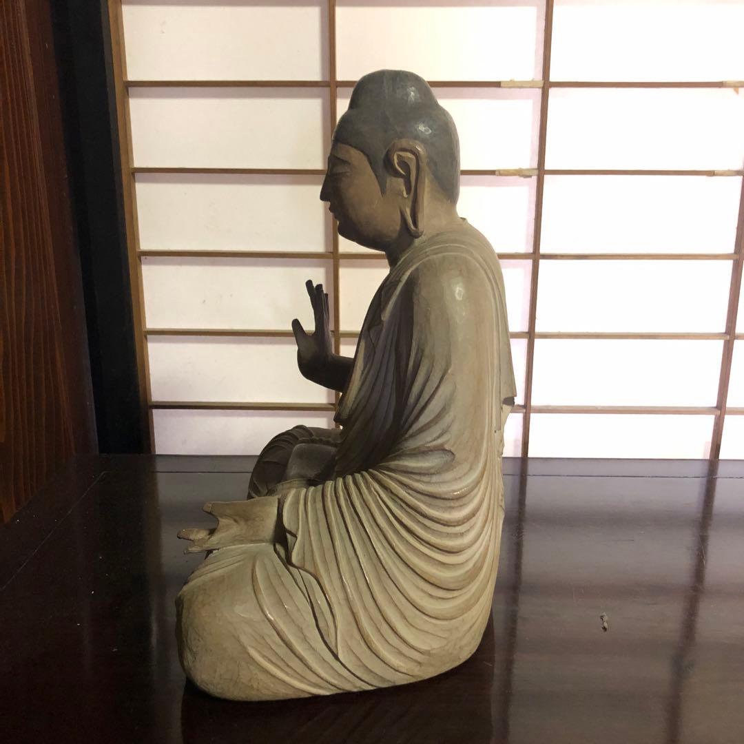 蔵の中にあった貞観様式の坐像仏