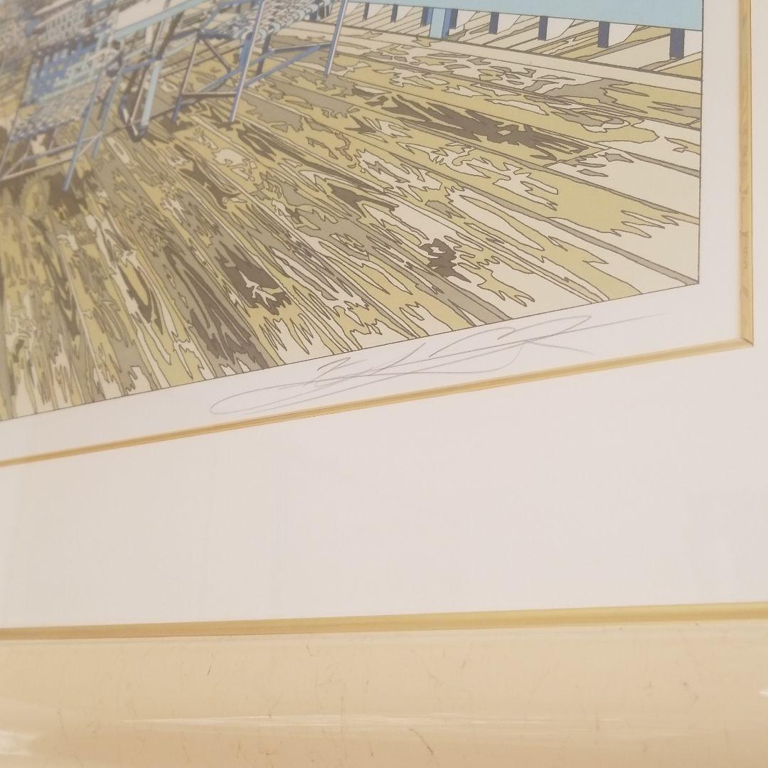 絵画　鈴木 英人　「SEA SIDE BAR」