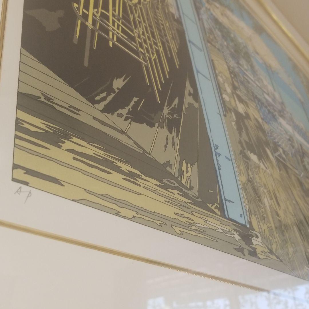 絵画　鈴木 英人　「SEA SIDE BAR」