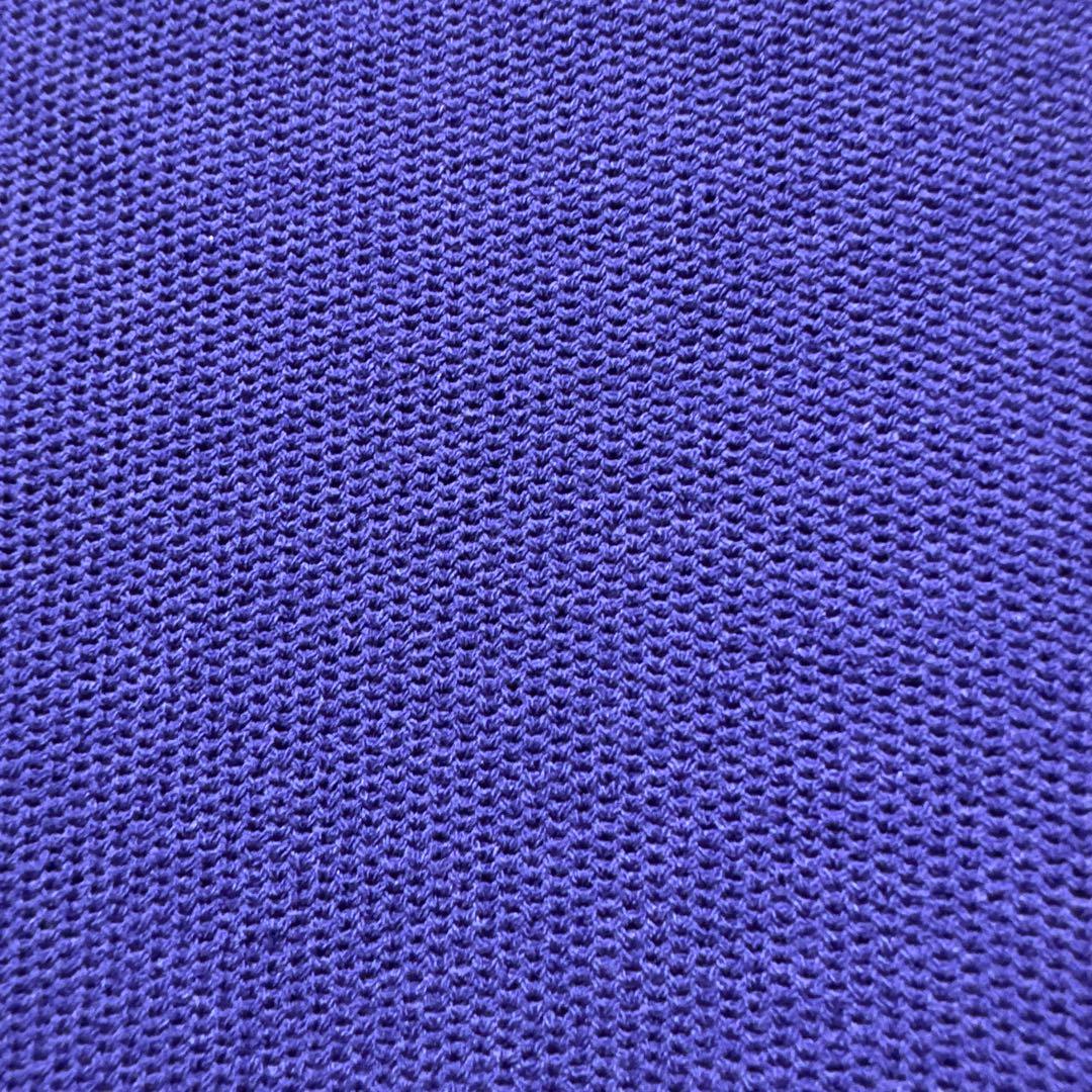 【新品タグ付】23区ゴルフ・ジップアップ　ベスト　パープル　ワッペン付　L