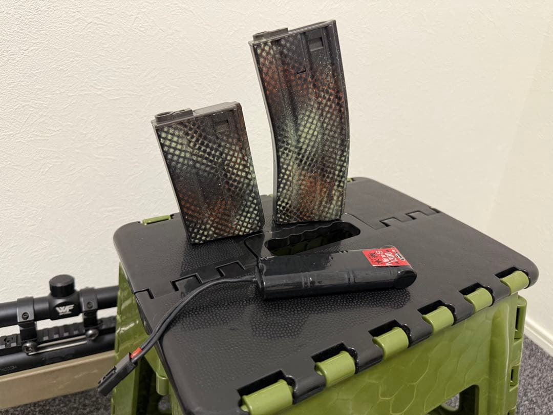 マルイ　M4パトリオットHC 迷彩電動ガン スコープ付き マガジン2本