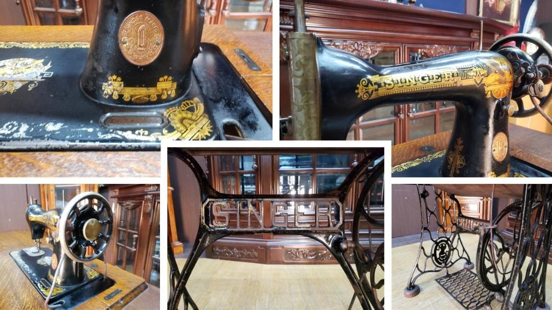 K15　アンティーク　シンガー SINGER　足踏みミシン