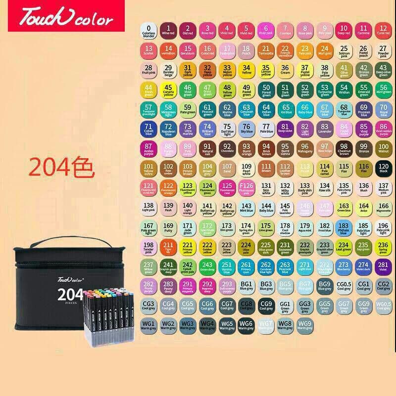 マーカーペン 204色セット 漫画 デザイン イラスト コピック練習用67