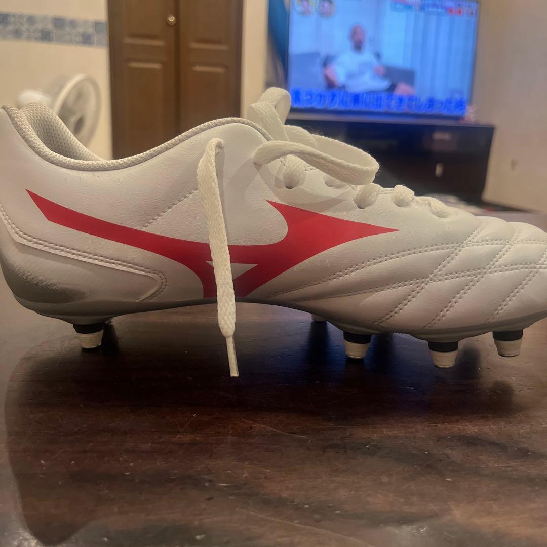 WAITANGI ホワイト/レッド ラグビーシューズ