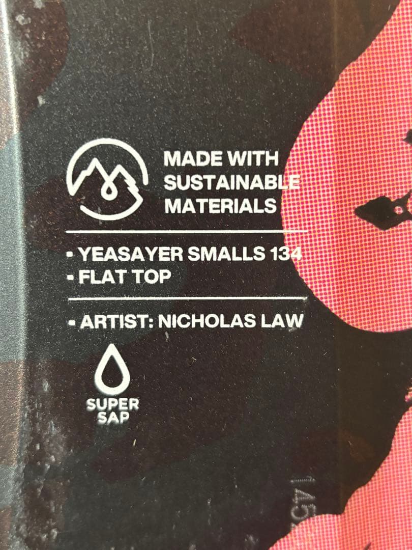 バートン　YEASAYER SMALLS 134cm