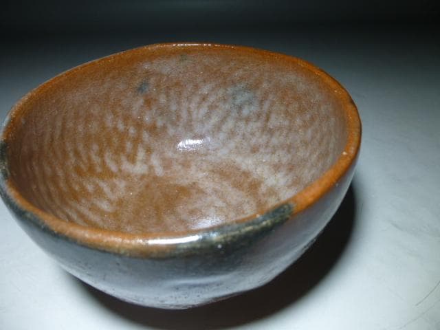 楽吉左衛門　十代　旦入　赤茶碗／共箱／銘「清光」／裏千家十四代　淡々斎極め箱