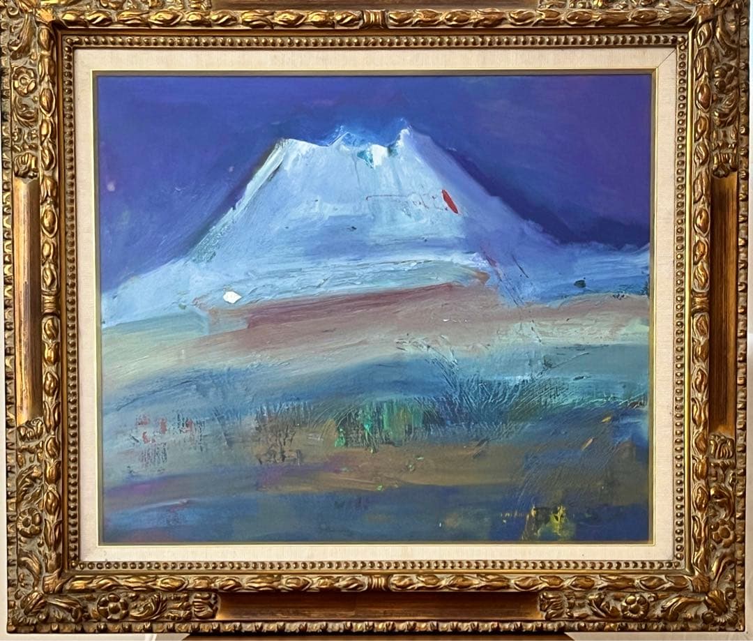 【貴重】後藤愛彦作 富士山の油絵