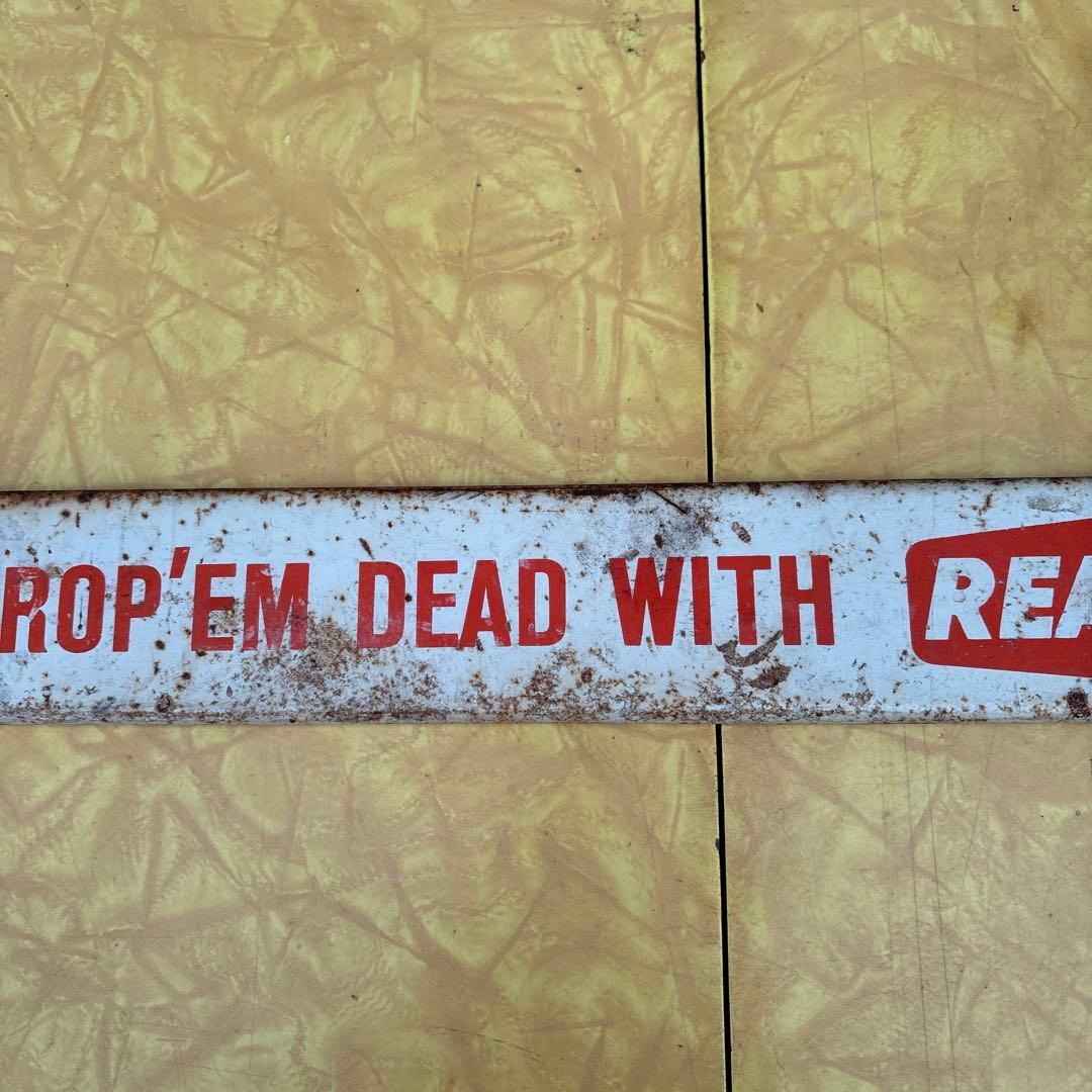 USA VINTAGE REAL-KILL 看板 サイン アメリカ当時物