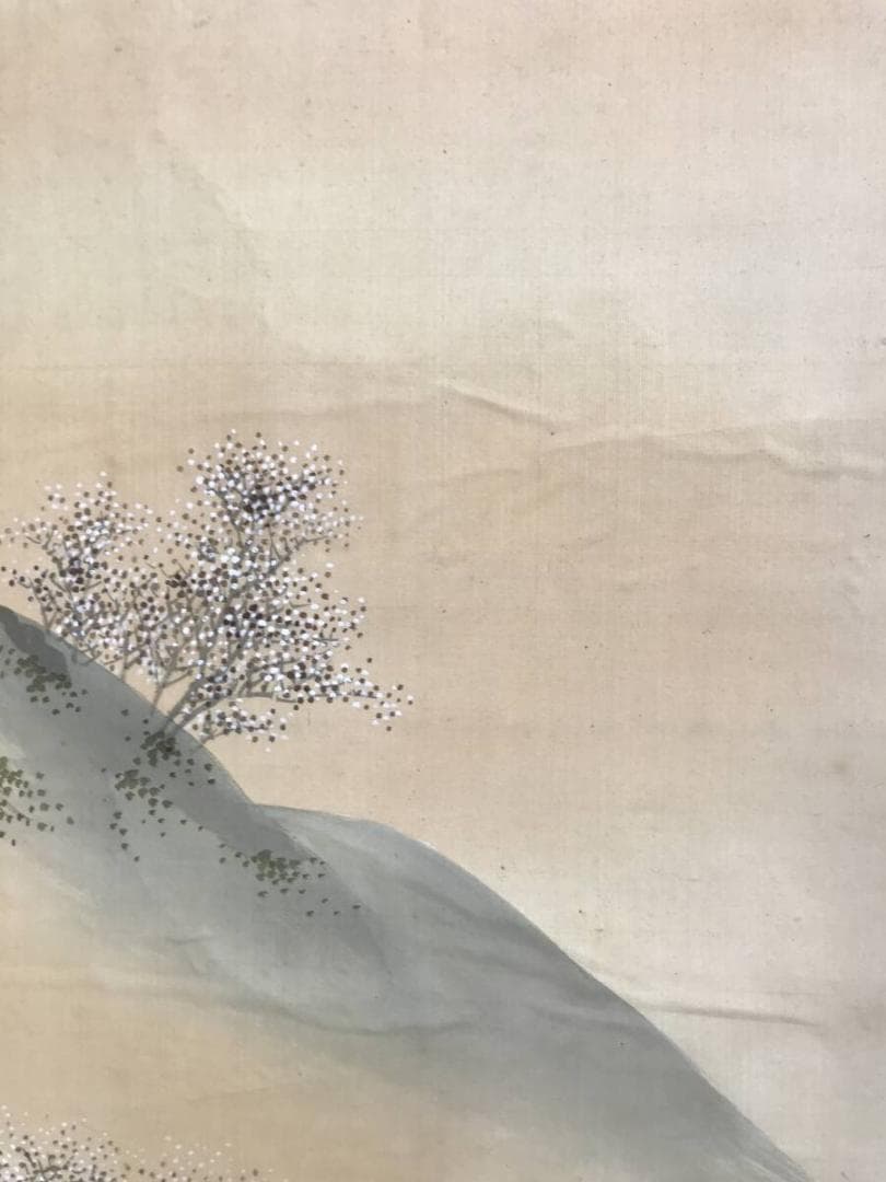 真作/長谷川玉峰/松梅鶴亀図/双幅/祝掛軸/正月掛軸/掛軸☆宝船☆AH-508