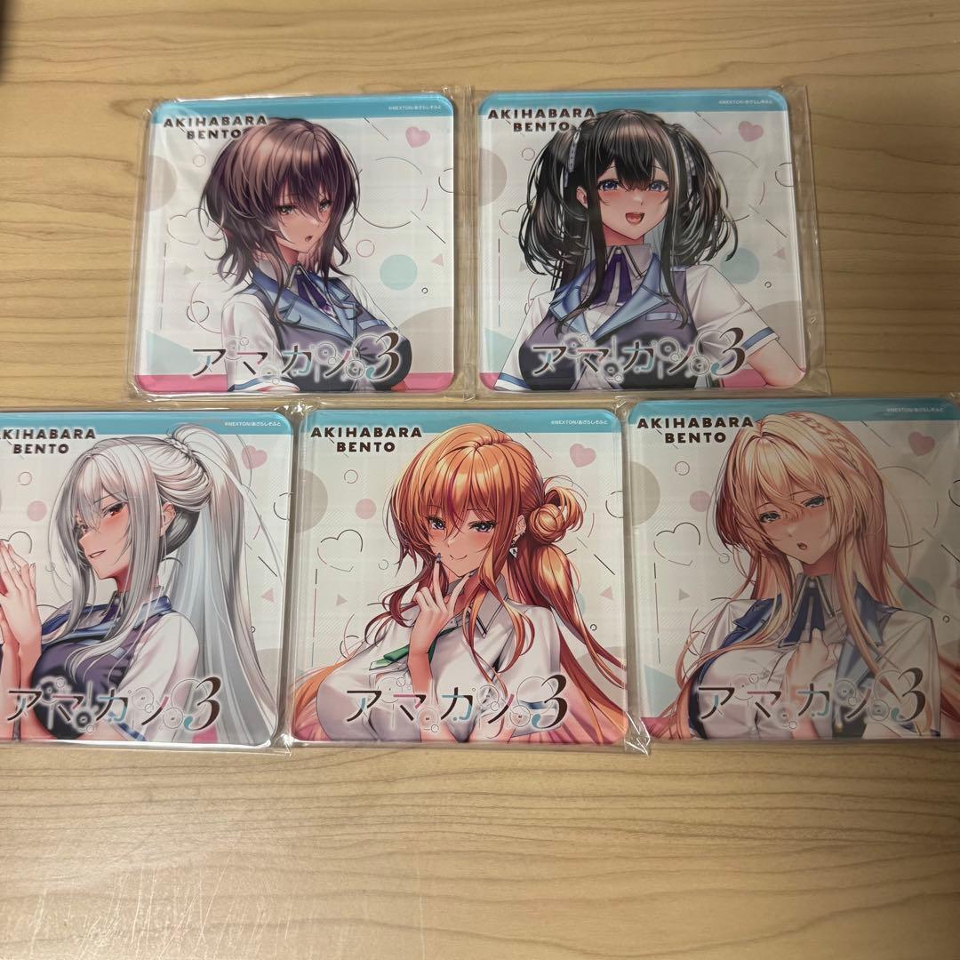 アマカノ3 AKIHABARA BENTO アクリルコースター 全5種コンプ
