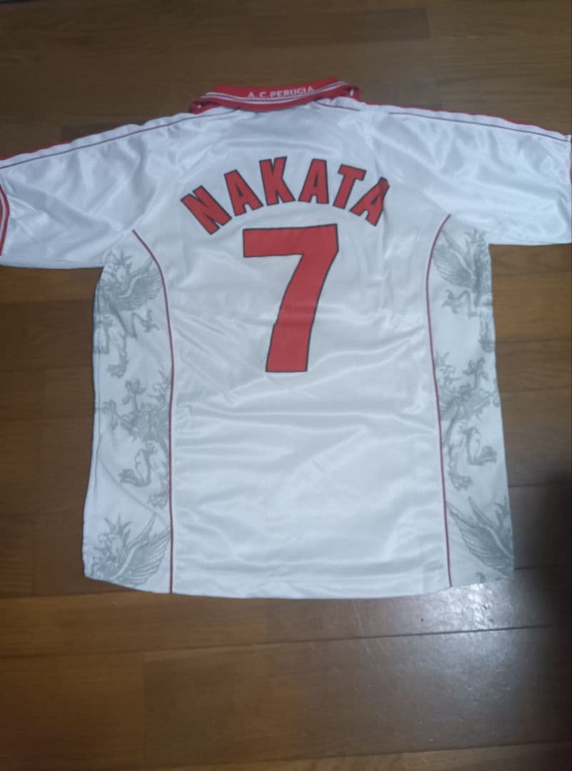 99-00 ペルージャ　アウェイユニフォーム　7　中田英寿　正規品　当時物　美品
