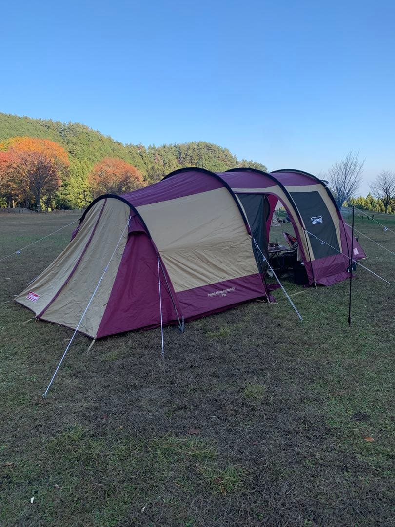 コールマンテント トンネル2ルームハウスLDX バーガンディ渚隼