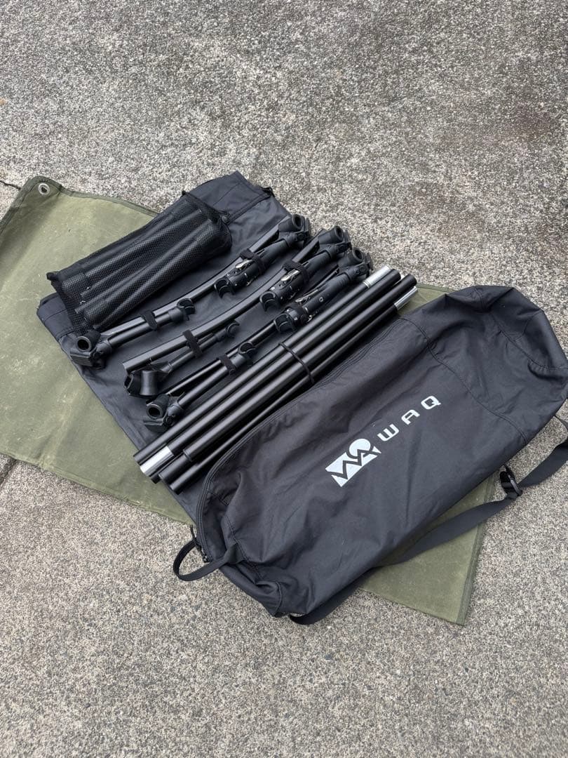 WAQ 2WAYフォールディングコット　ブラック　600D②