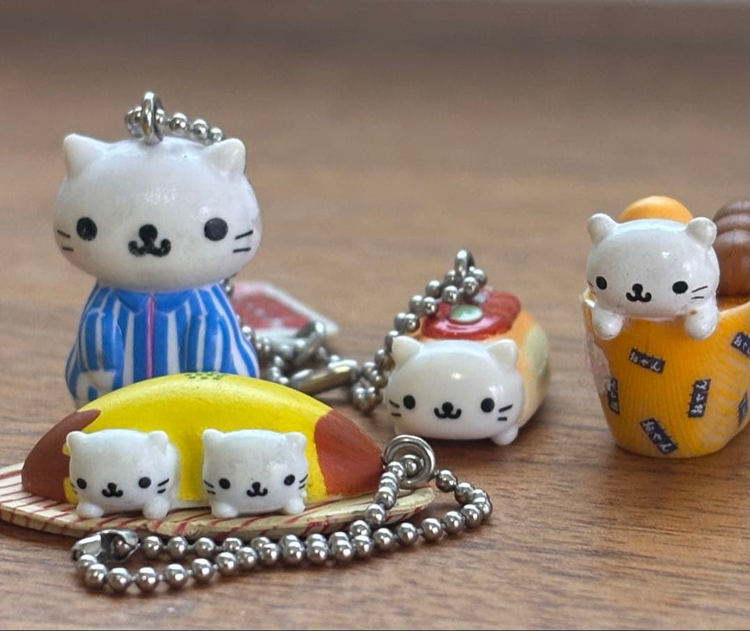 2000年代当時物 にゃんにゃんにゃんこ ローソン限定マスコット4個セット激レア