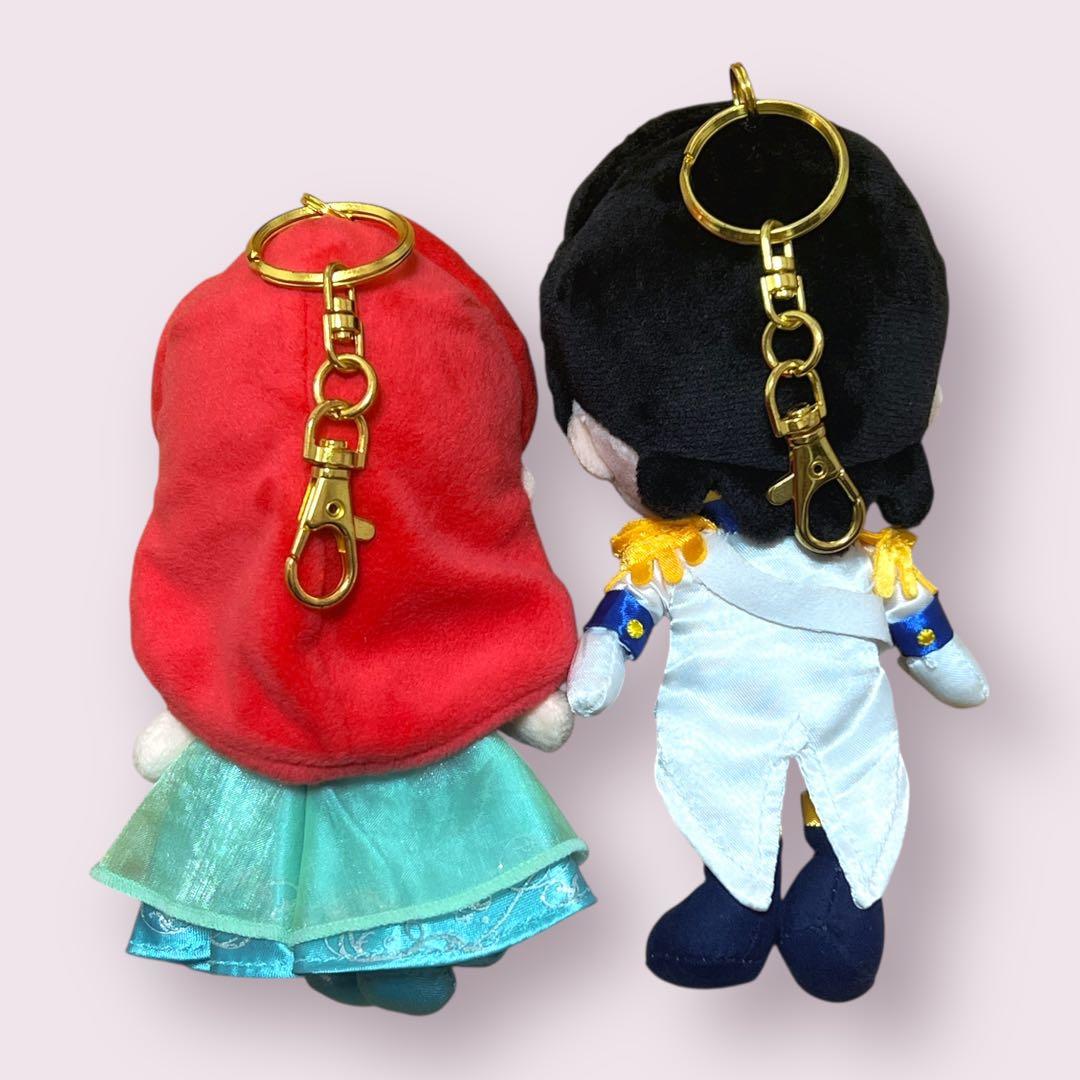 ディズニーストア　アリエル　エリック　ぬいぐるみ　キーチェーン　キーホルダー