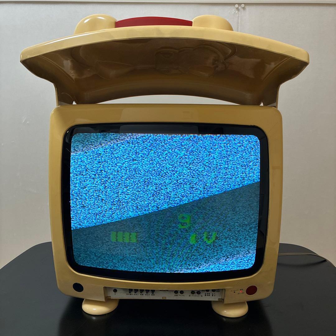 希少　限定 サンリオ キティ ブラウン管 テレビ 通電確認　C-14KTY