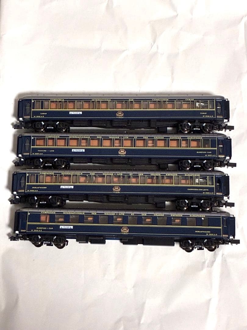 じ*き様 オリエントエクスプレス88 客車4両　kato 内2両室内灯点灯確認済