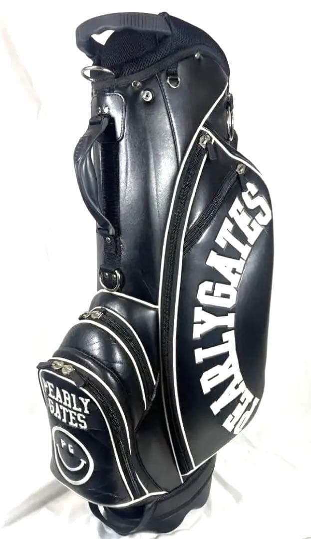 PEARLY GATES キャディバッグ ブラック/ホワイト