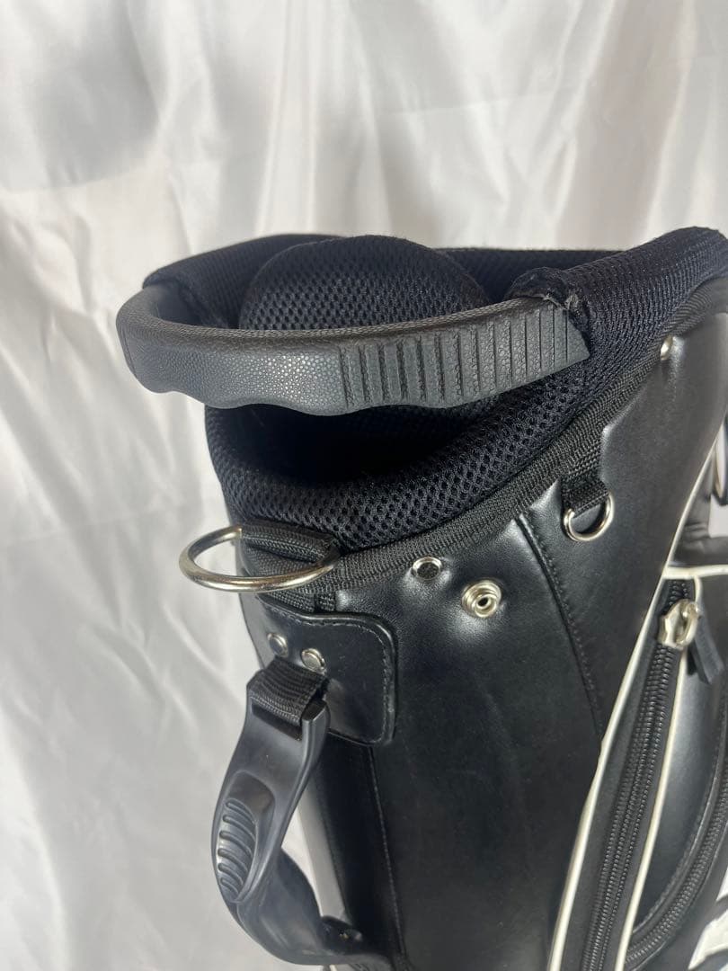 PEARLY GATES キャディバッグ ブラック/ホワイト