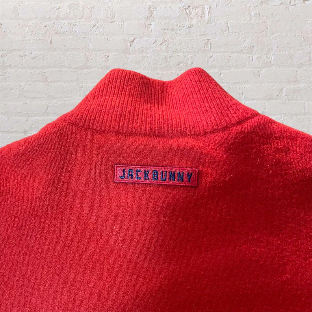 美品　JACK BUNNY 防風裏地付　ニットジャケット(6)XL