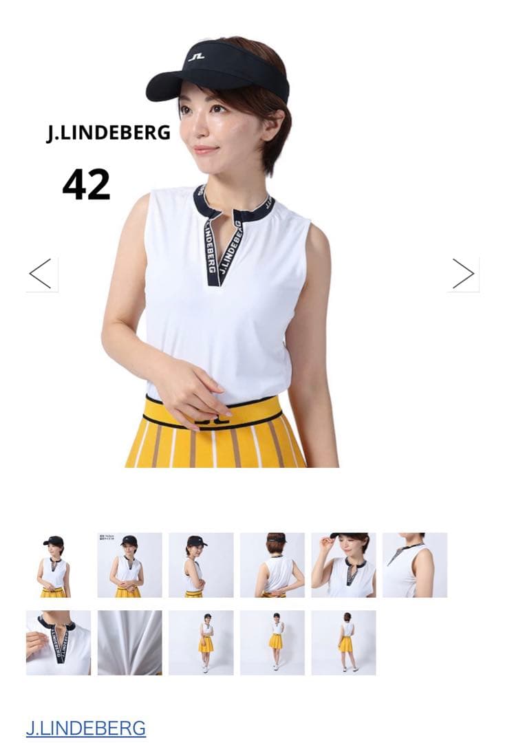 J.LINDEBERG 42 ノースリーブ　ゴルフ
