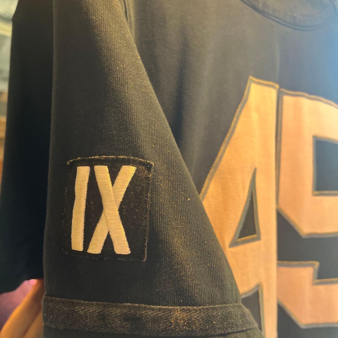 ジョーダン ブランド ベースボールシャツ 45番 刺繍ロゴ 黒 M