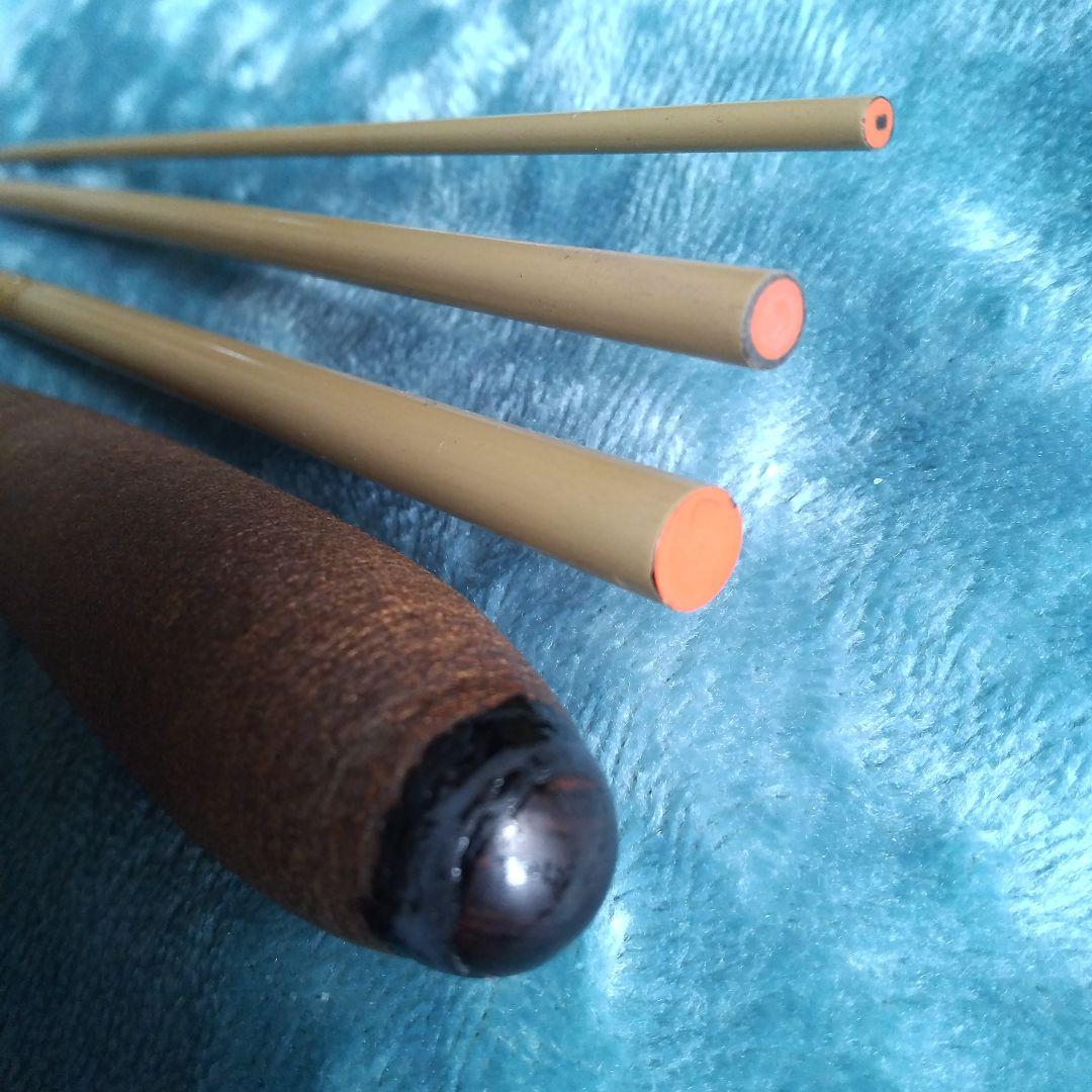 ★ヘラ竿/良品★朱紋峰ぬけさく★13尺４本継ぎ/口栓&竿袋付【おまけ】7尺振出し