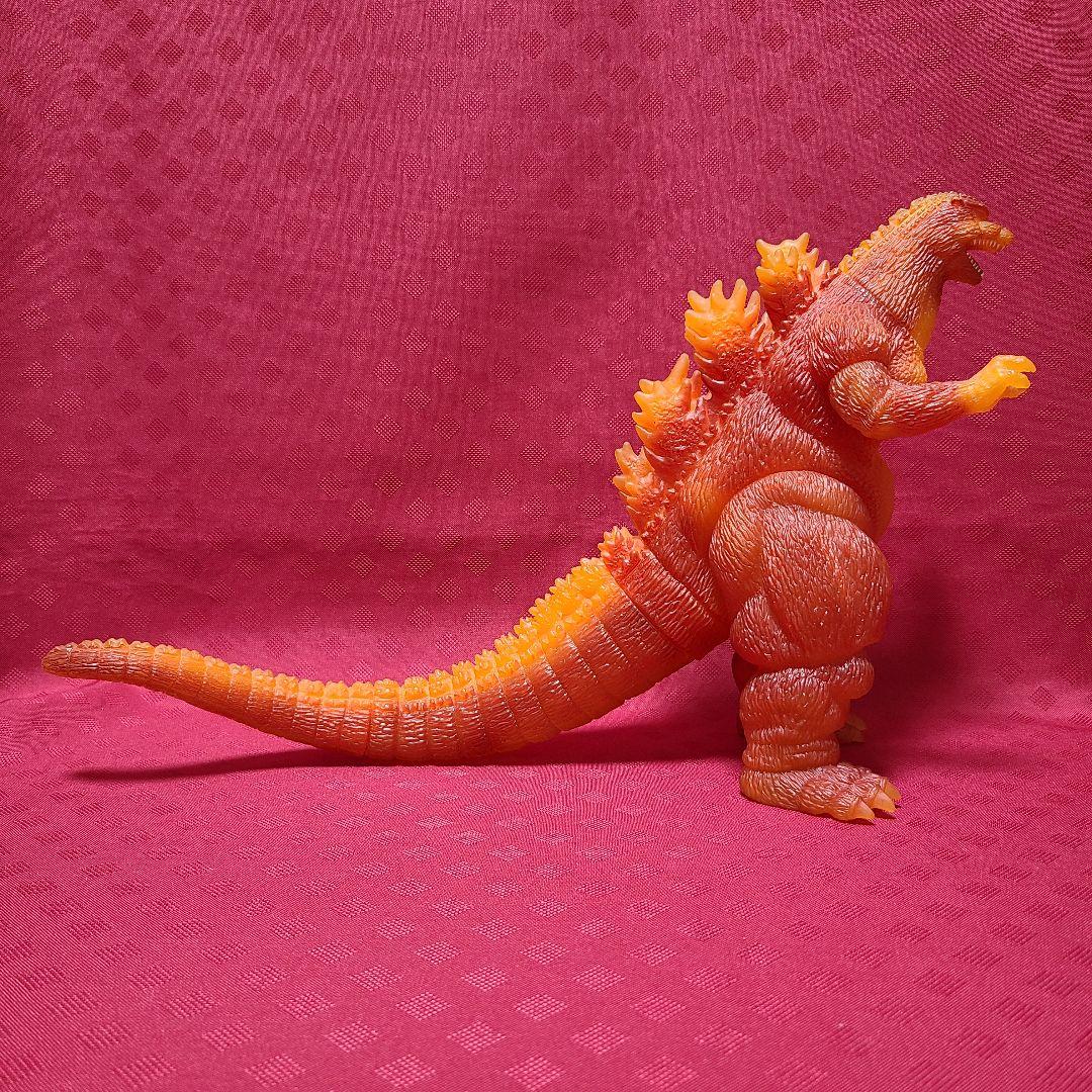 【ジャンク】 バンダイ 劇場限定 バーニングゴジラ 1995 ソフビ