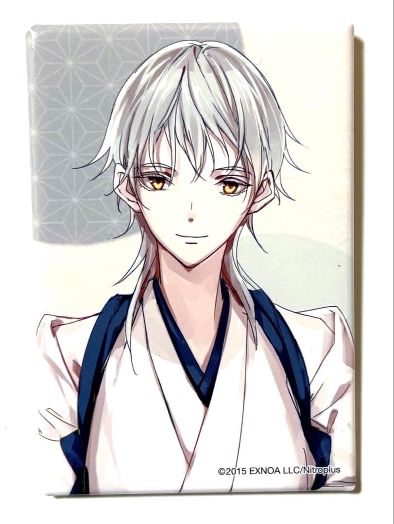 刀剣乱舞　とうらぶ　スクエア缶バッジ　内番　鶴丸国永