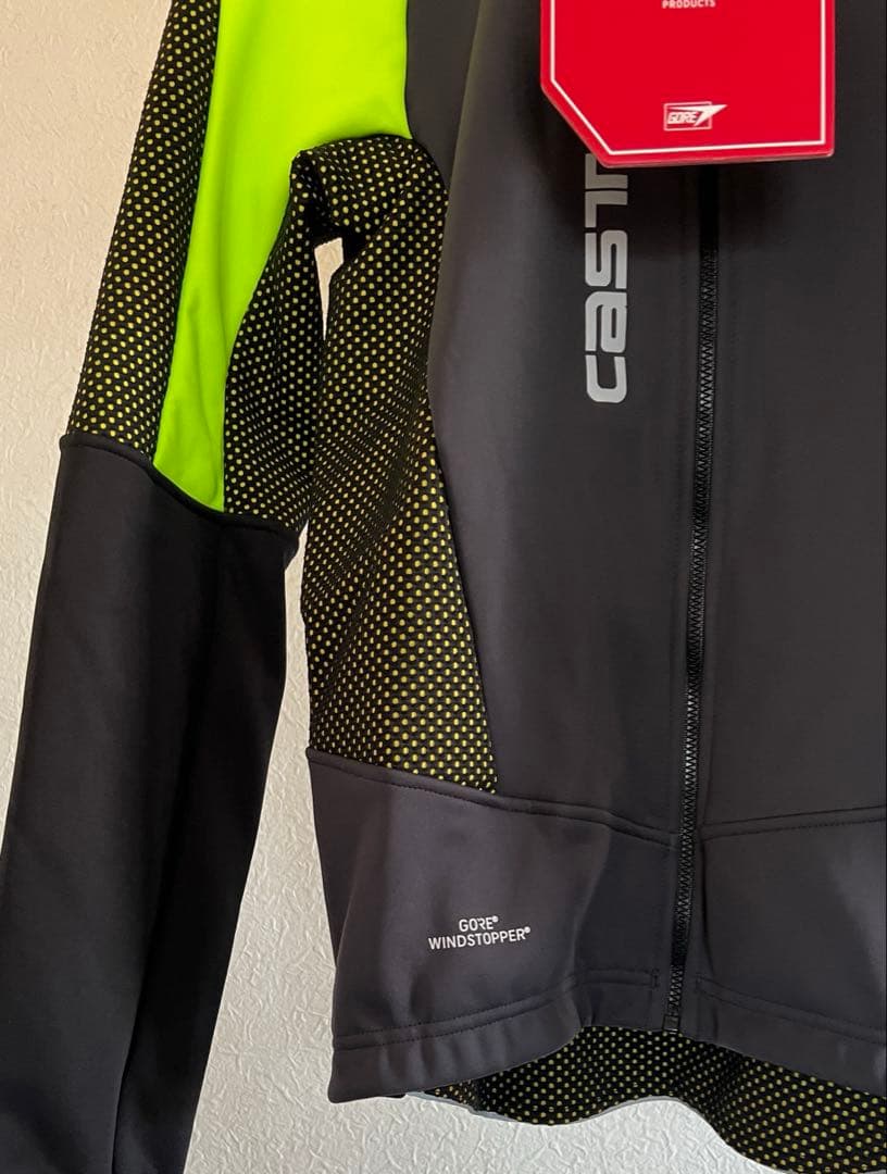 新品 カステリ サイクリング ジャケット GORE 裏起毛 サイクル ジャージ