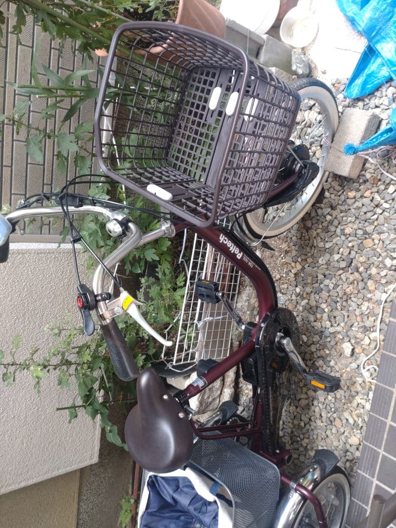 ペルテック電動アシスト三輪車 前後バスケット付き