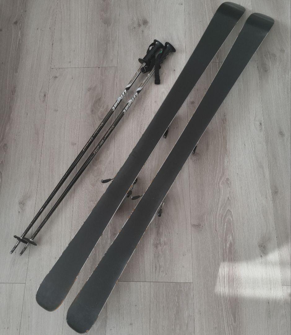 【スキーセット】スキー板 150cm ストック106cm ケース付き