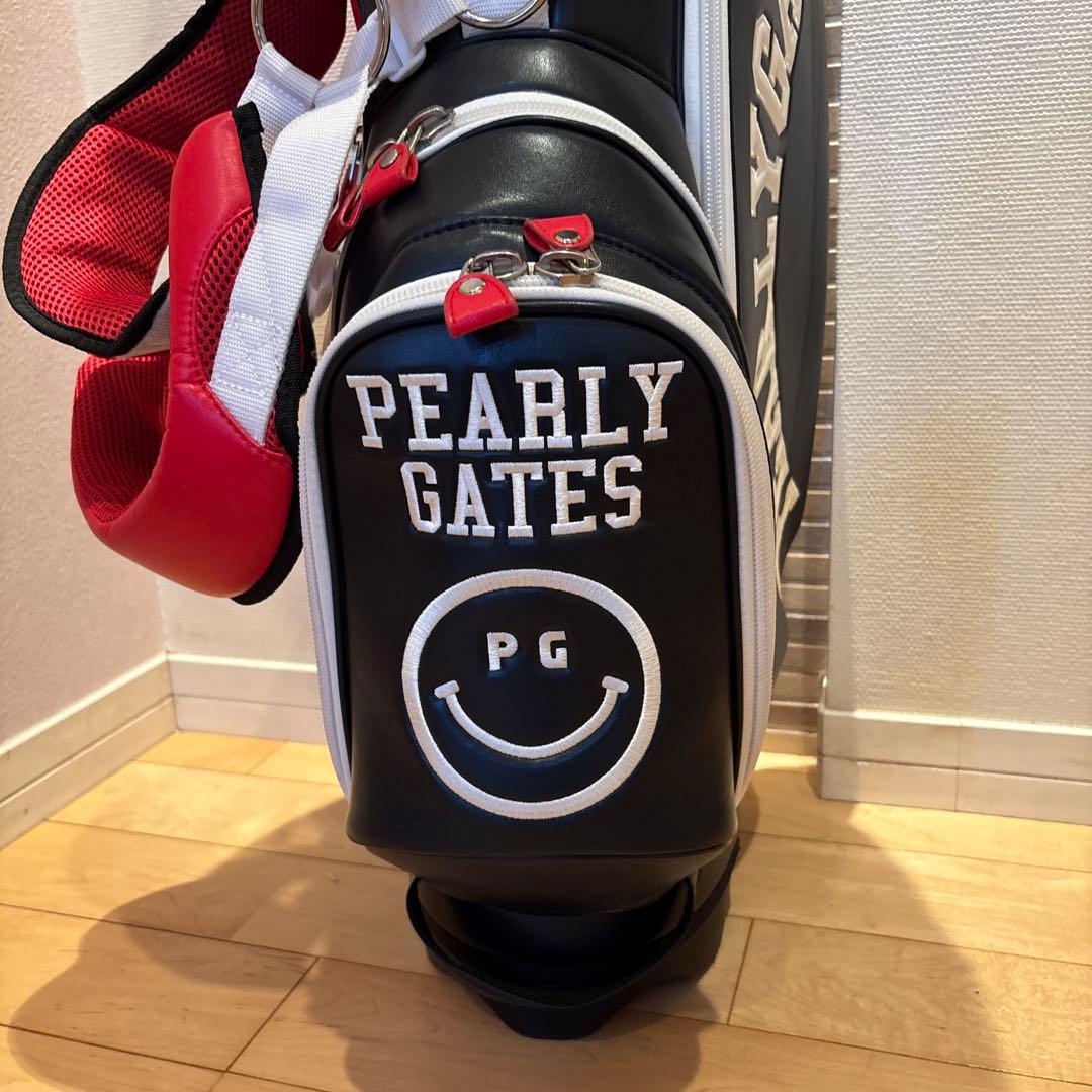 PEARLY GATES ゴルフバッグ 89モデル ネイビー/レッド