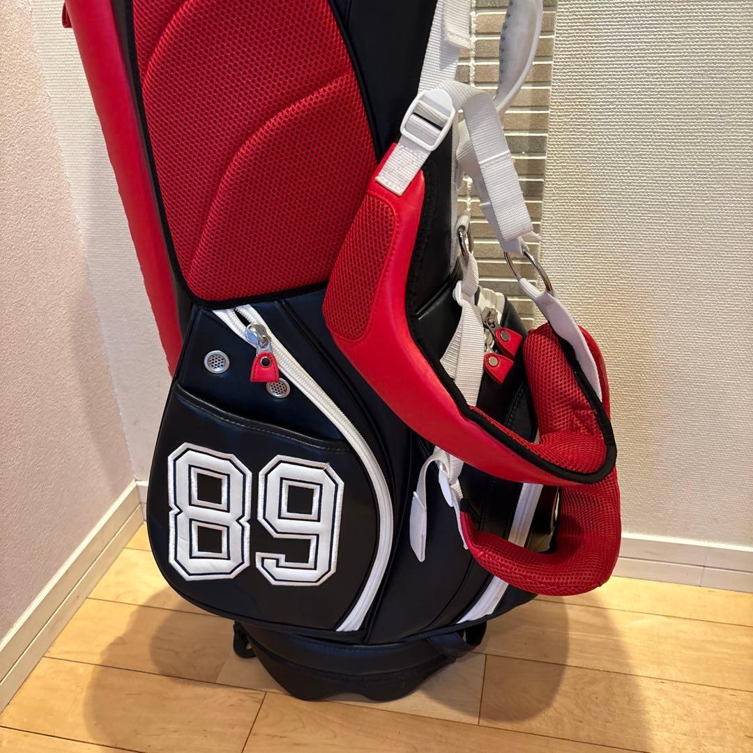 PEARLY GATES ゴルフバッグ 89モデル ネイビー/レッド