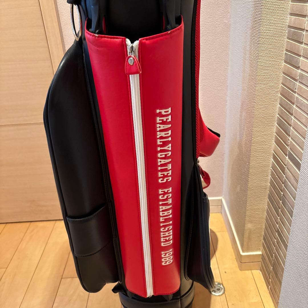 PEARLY GATES ゴルフバッグ 89モデル ネイビー/レッド