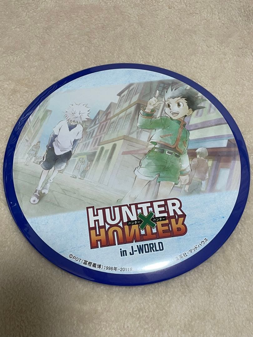 レア　HUNTER×HUNTER J-WORLD ビッグ缶バッジ ゴン キルア