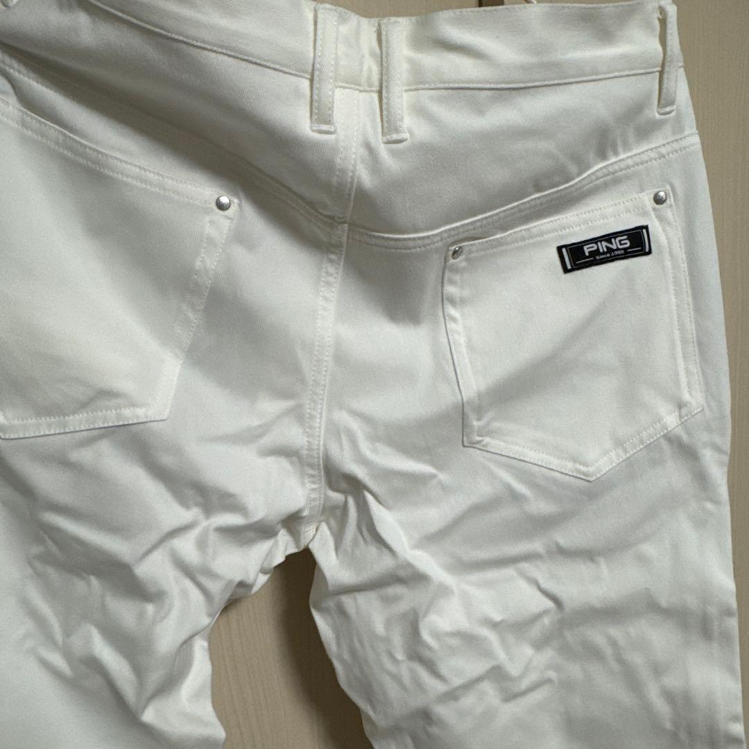 PING CROSS MOVING ゴルフパンツ ホワイト